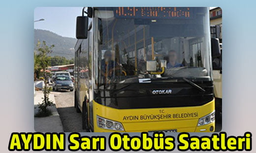 aydın sarı otobüs saatleri ve ücretleri