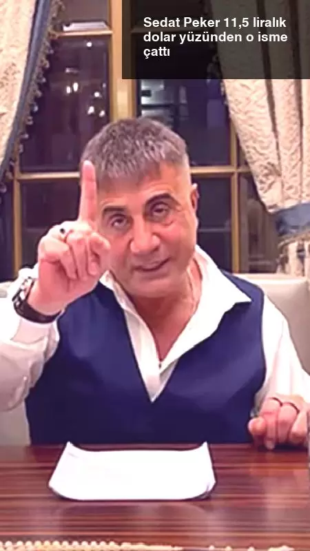Sedat Peker 11,5 liralık dolar yüzünden o isme çattı