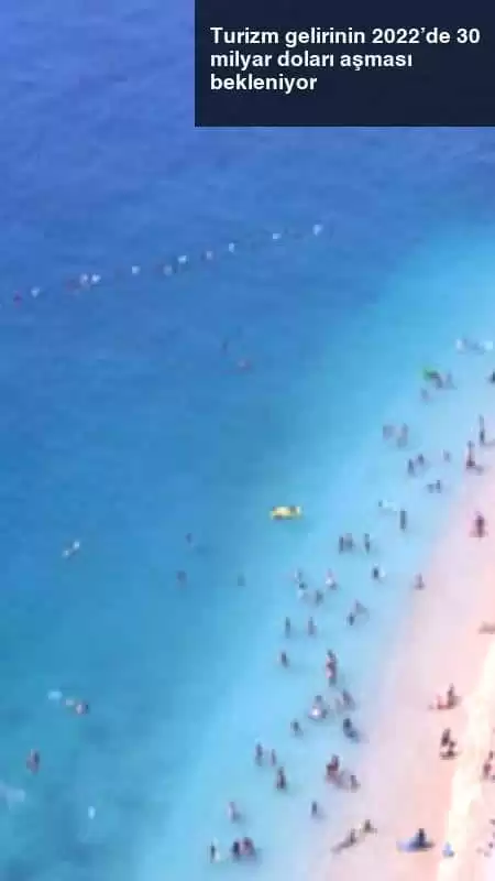 Turizm gelirinin 2022’de 30 milyar doları aşması bekleniyor