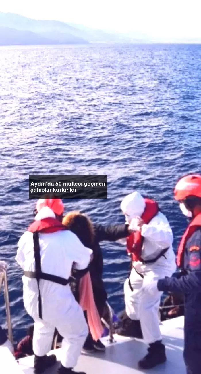 Aydın’da 50 mülteci göçmen şahıslar kurtarıldı