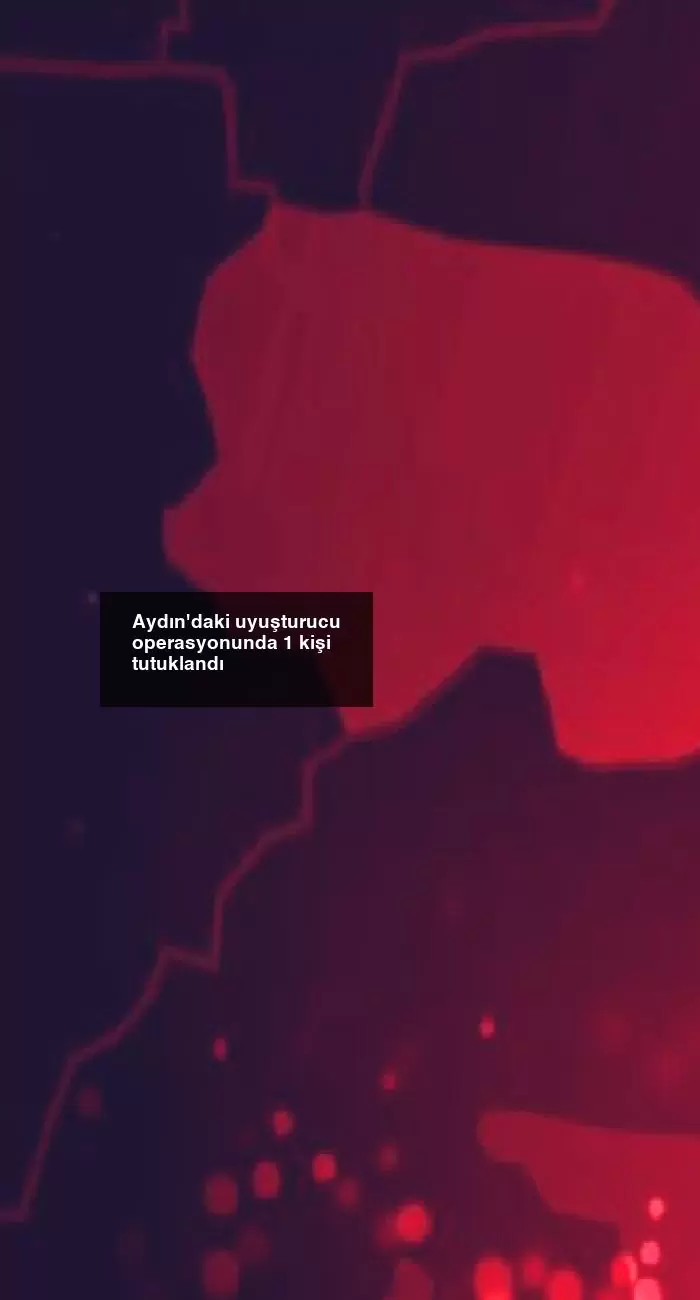 Aydın’daki uyuşturucu operasyonunda 1 kişi tutuklandı
