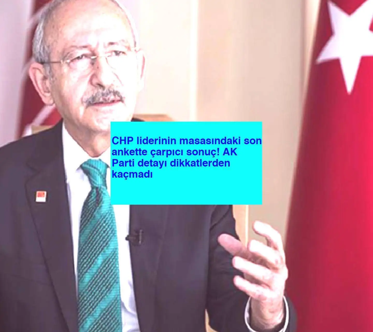 CHP liderinin masasındaki son ankette çarpıcı sonuç! AK Parti detayı dikkatlerden kaçmadı