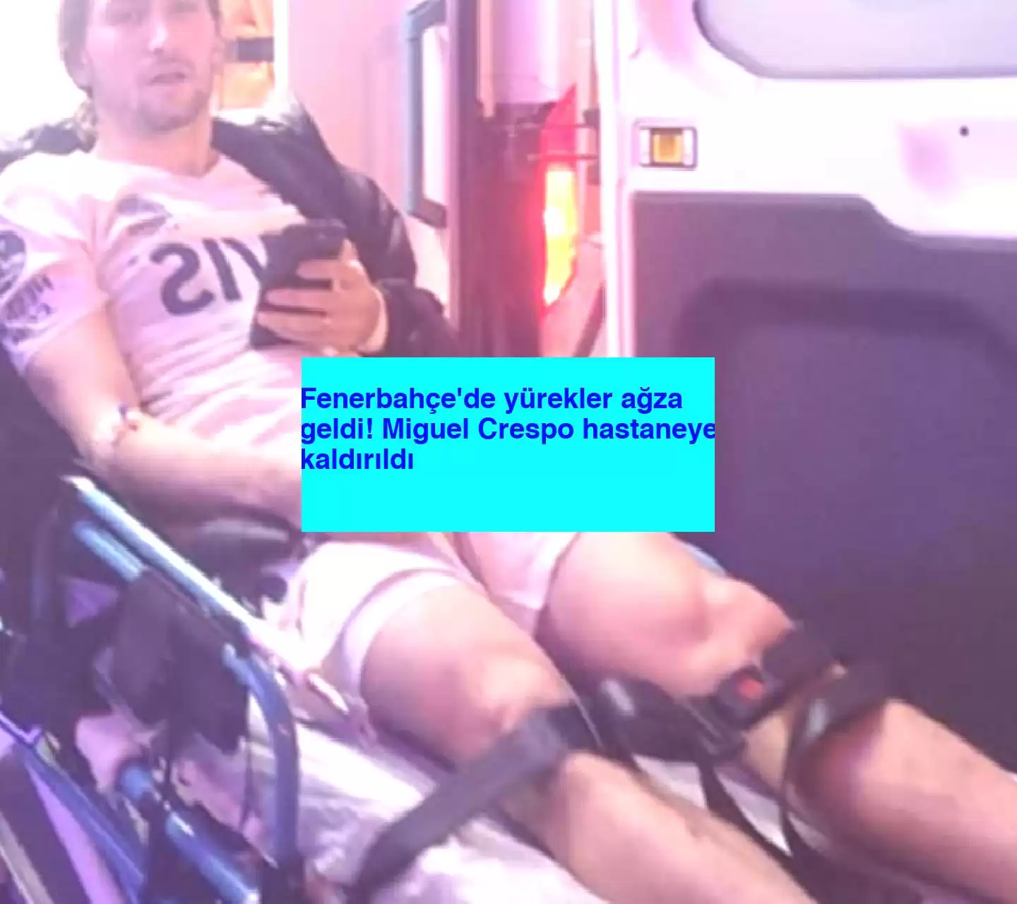 Fenerbahçe’de yürekler ağza geldi! Miguel Crespo hastaneye kaldırıldı