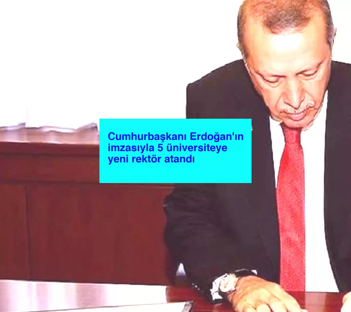 Cumhurbaşkanı Erdoğan’ın imzasıyla 5 üniversiteye yeni rektör atandı
